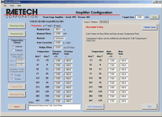 Advanced Amplifier Programming Screen