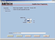 Linear Amplifier Programming Screen